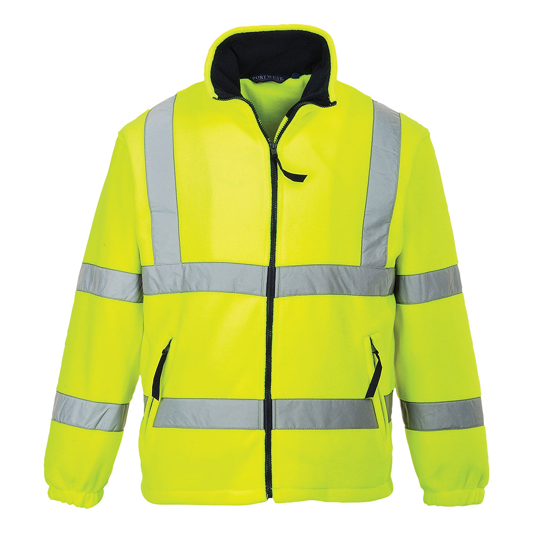 Jachetă de protecție Portwest F300 Polar Fleece Mesh căptușită Hi-Vis, Galbenă