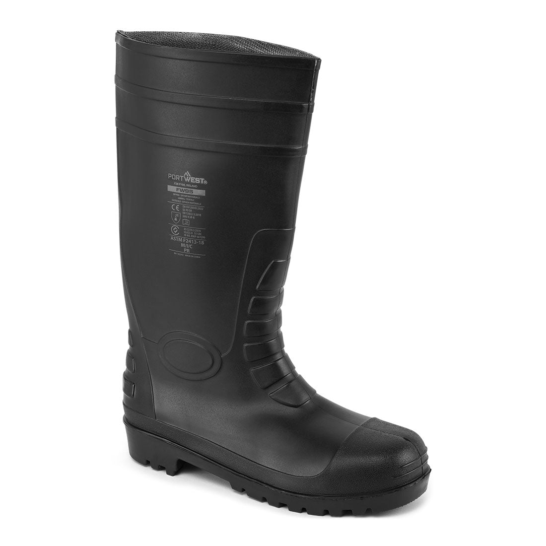 Cizme de protecție Portwest FW95 Total Safety Wellington S5 Negru