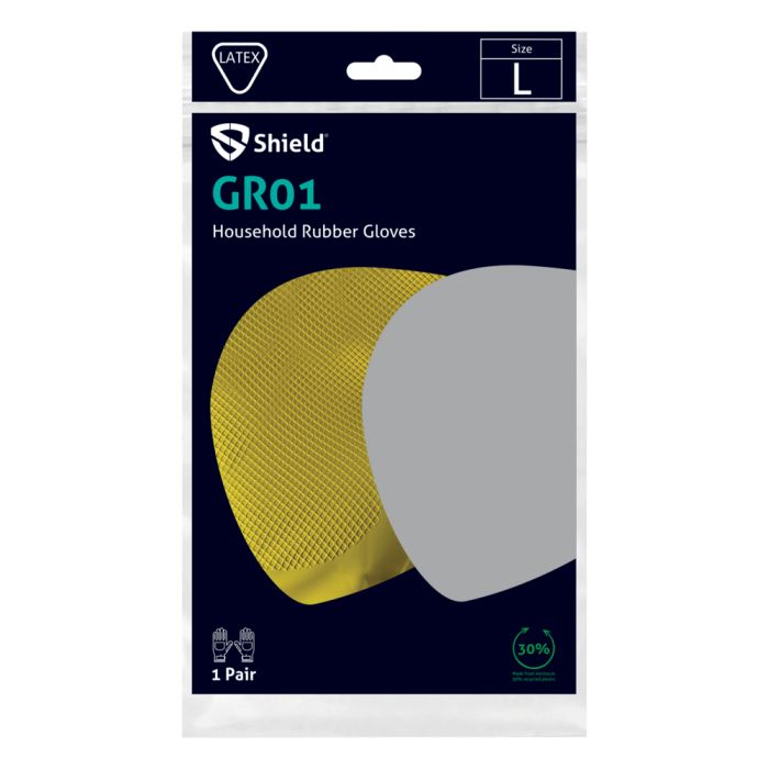 Mănuși protecție chimică pentru menaj, galbene