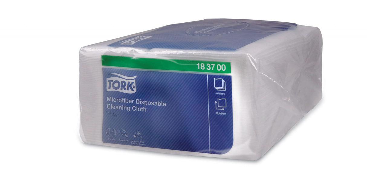 Lavetă pentru curățare din microfibră de unică folosință Tork, 40 bucăți/pachet