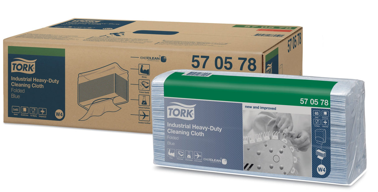 Lavete industriale ultra-rezistente Tork, 65 bucăți/pachet