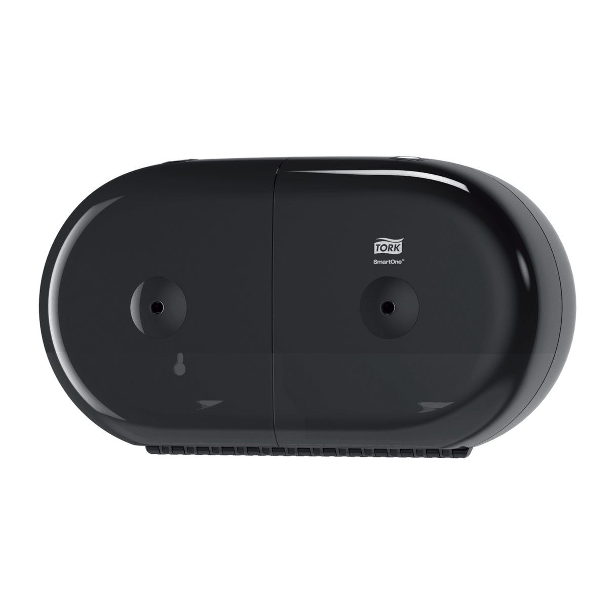 Dispenser de hârtie igienică mini Tork SmartOne Twin negru