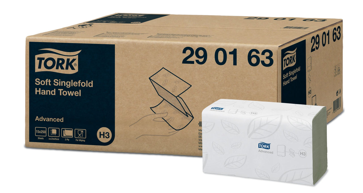 Tork prosoape pentru mâini Singlefold Advanced, 250 foi/pachet
