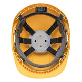 Cască cu PW54 Visor Endurance Plus galbenă
