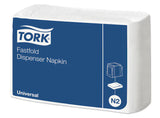 Șervețele de masă Tork Fastfold, 1 strat, alb