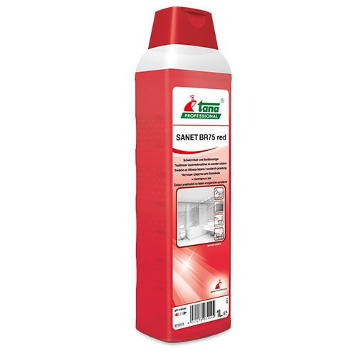 SANET BR 75 red - Detergent pentru curățarea piscinelor și a spațiilor sanitare 1000ml