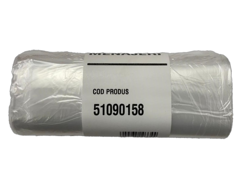 Saci menajeri transparenți 35L 50 buc/ rolă