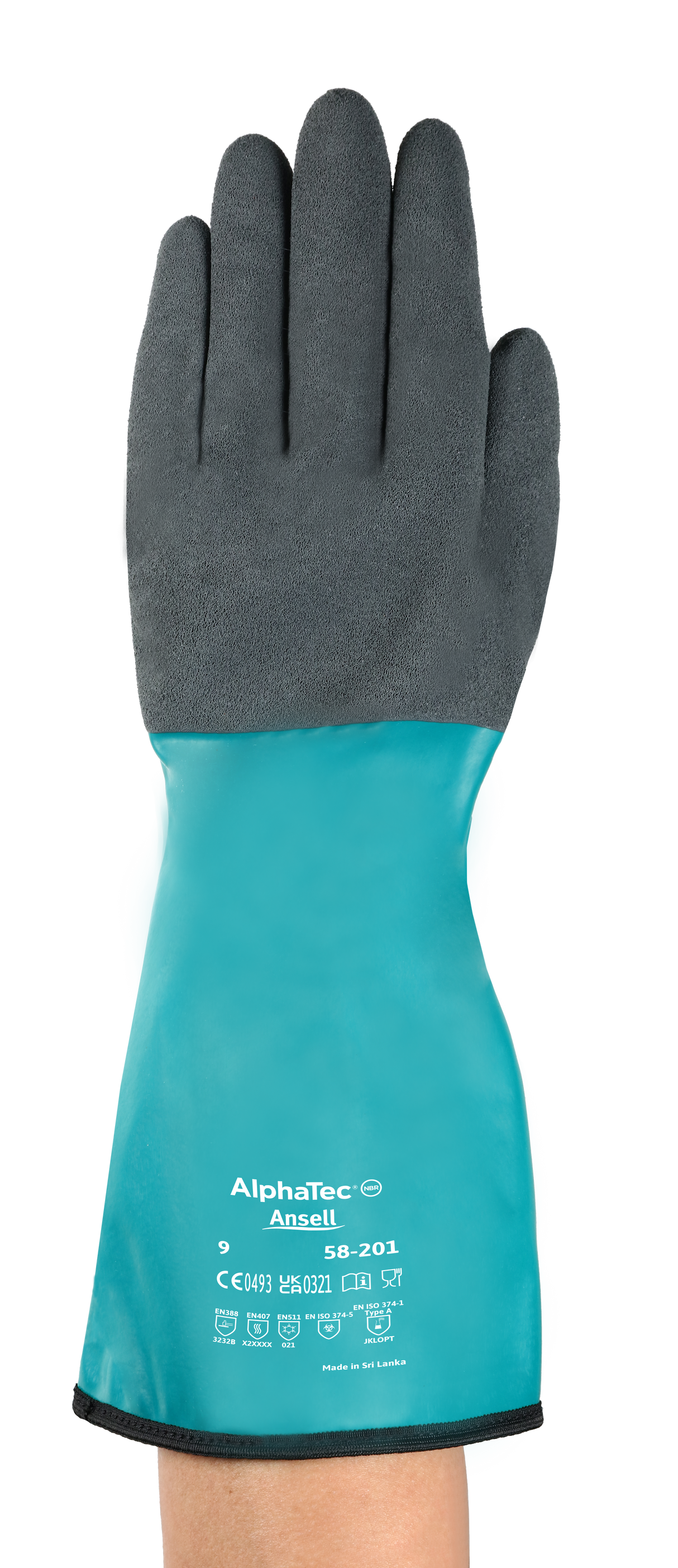 Mănuși protecție chimică Ansell AlphaTec 58-201