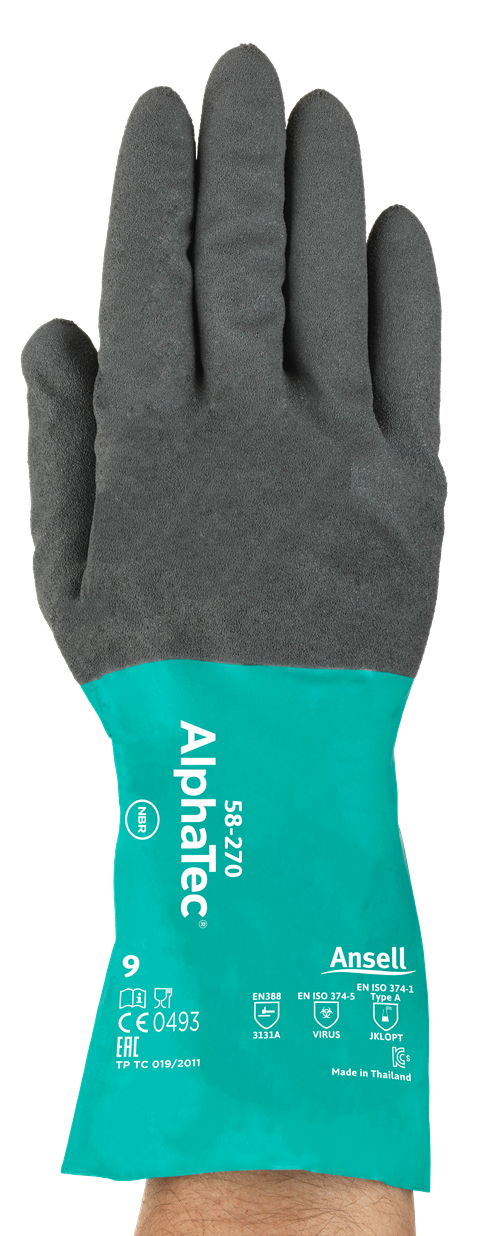 Mănuși protecție chimică Ansell AlphaTec 58-270