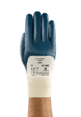 Manșetă tricotată și căptușeală din bumbac interlock ale mănușilor Ansell ActivArmr HyLite 47-400 disponibile la Bunzl Romania