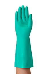 Palmă din nitril a mănușilor Ansell AlphaTec Solvex 37-695 disponibile la Bunzl Romania