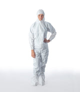 Combinezon steril BioClean-D S-BDFC cu glugă și cizme integrate, pentru cameră curată