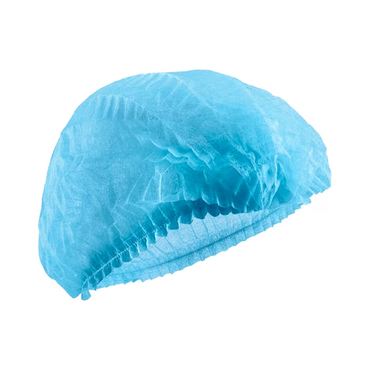 Capeline de unică folosință tip acordeon din PP, albastre, 100 buc/pachet