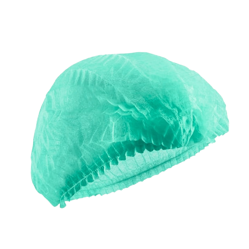 Capeline de unică folosință tip acordeon din PP, verzi, 100 buc/pachet