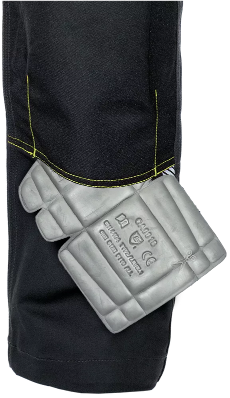 Detaliu buzunar pentru genunchiere al pantalonilor Cerva Emerton Stretch disponibil la Bunzl România