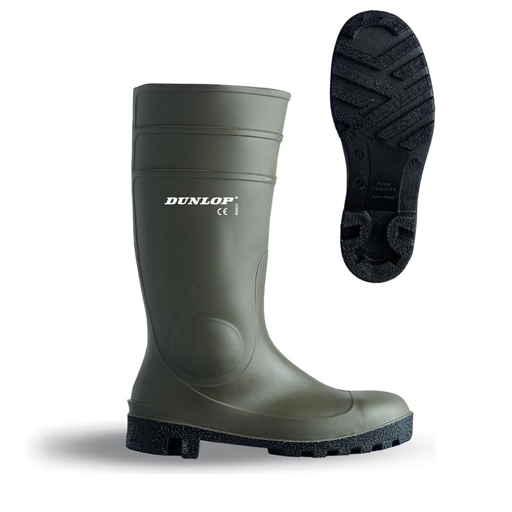 Cizme de protecție PVC Marca DUNLOP S5 Verde