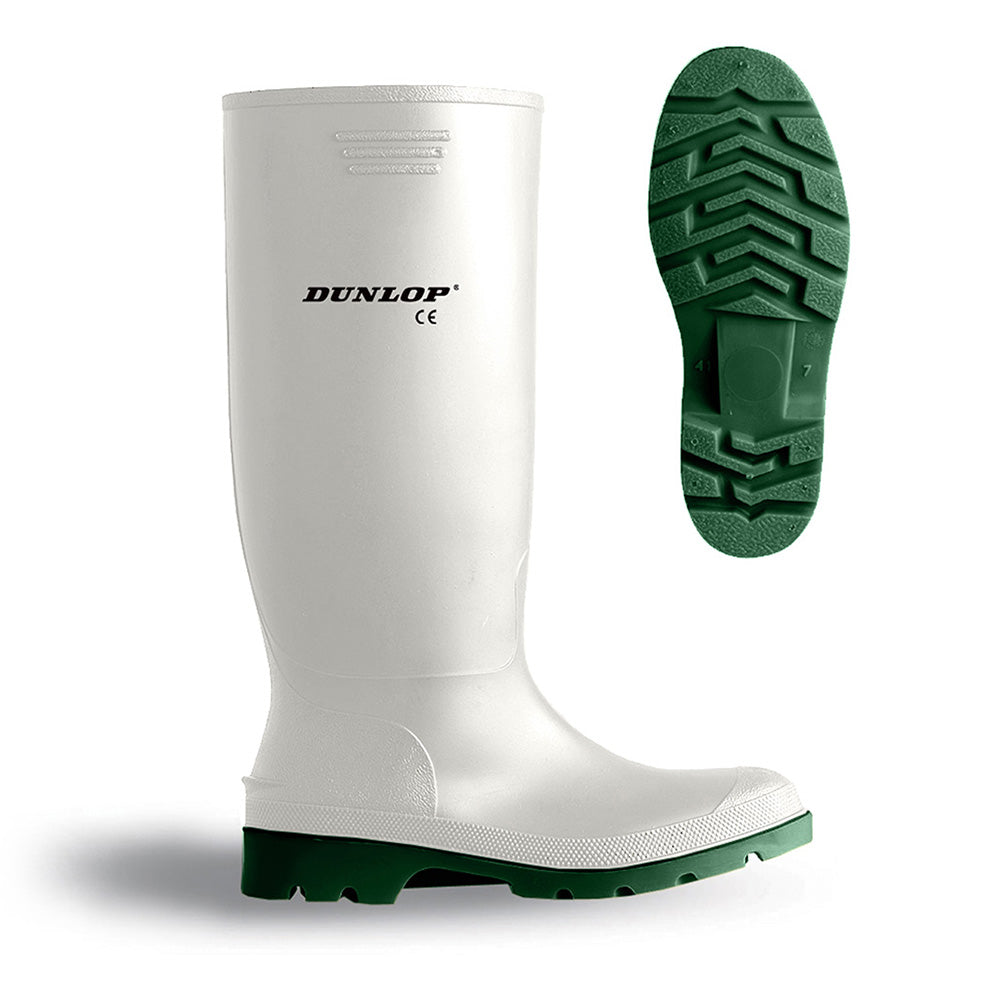 Cizme de protecție PVC Marca DUNLOP Alb