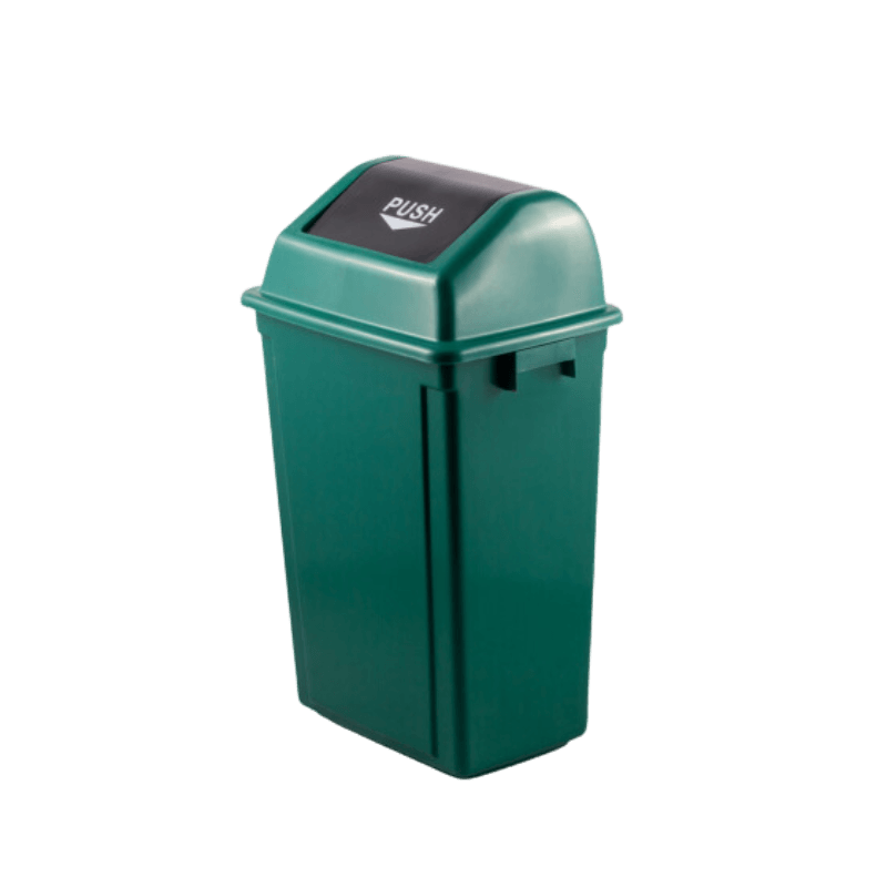 Coș de gunoi Push verde 60L