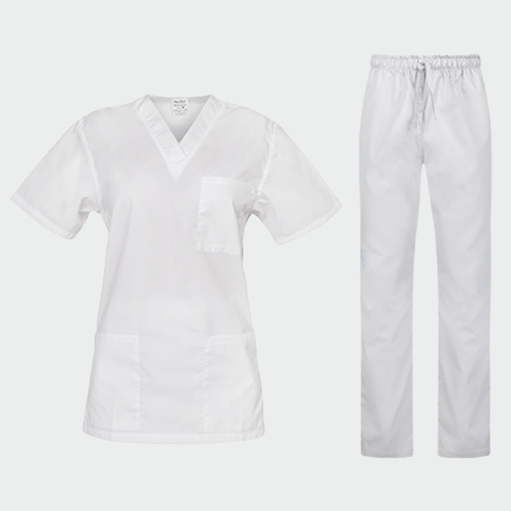Costum medical de protecție Bwell CESARE Alb