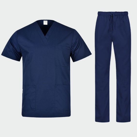 Costum medical de protecție Bwell COLOMBO Bleumarin
