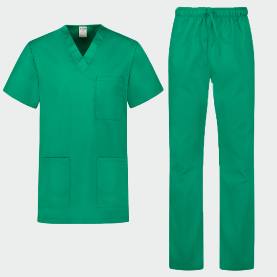 Costum medical de protecție Bwell COLOMBO Verde