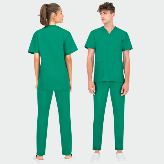 Costum medical de protecție Bwell COLOMBO Verde