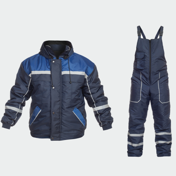 Costum salopetă cu pieptar BWOLF GAMMA Set Bleumarin/Albastru