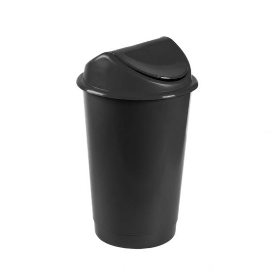 Coș de gunoi Flip Flap negru 60L