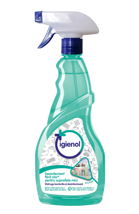 Dezinfectant pentru suprafete Igienol Dezinfectat plus Curat Spray 750 ml Eucalipt