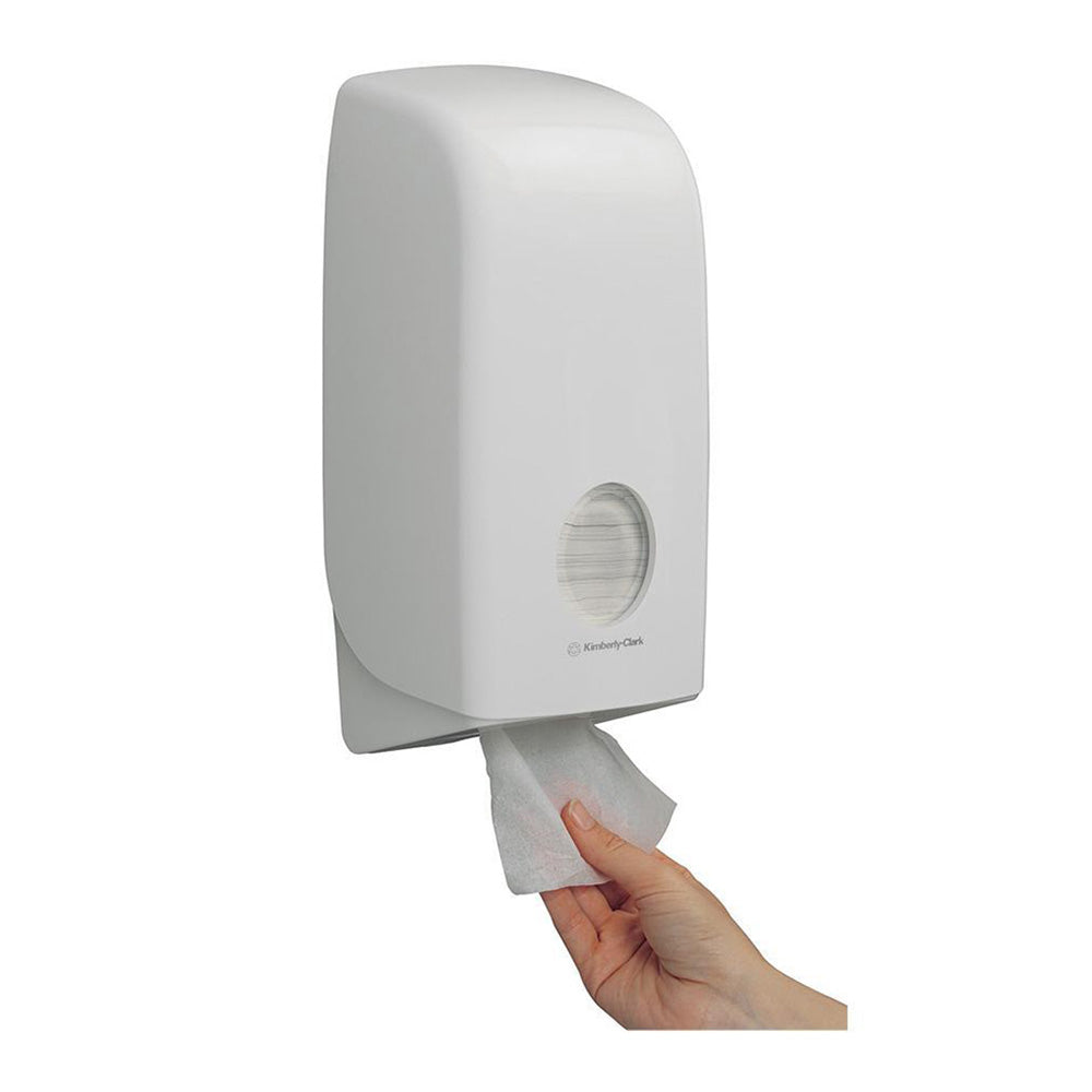 Dispenser hârtie igienică pliată Aquarius 6946, alb