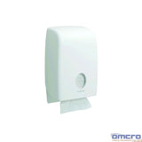 Dispenser prosop hârtie interfold alb Aquarius 6945