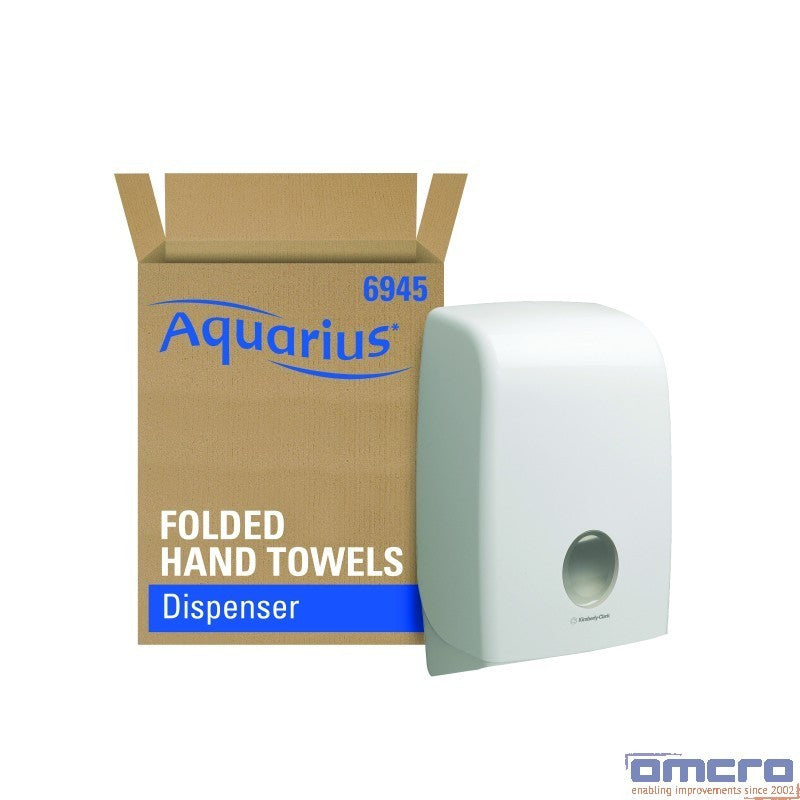 Dispenser prosop hârtie interfold alb Aquarius 6945