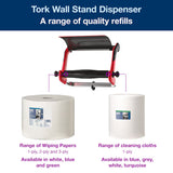 Dispenser de perete Tork Wall Stand W1 negru/roșu