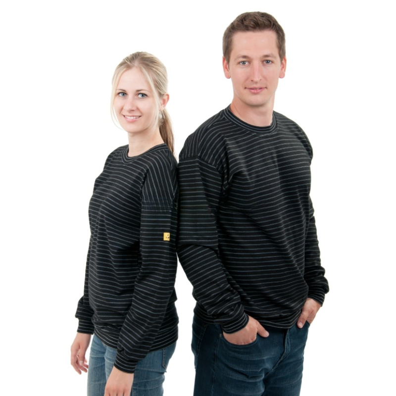 Bluza ESD cu mânecă lungă negru