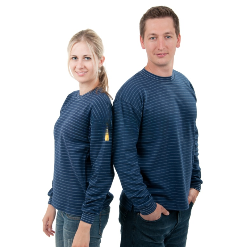 Bluza ESD cu mânecă lungă bleumarin