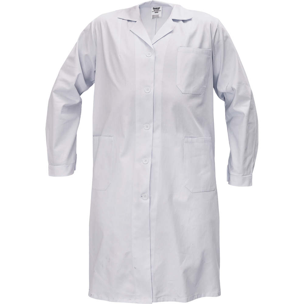 VERIS halat alb cu mâneci lungi pentru femei