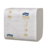 Hârtie Igienică Porționată Tork Folded Premium Extra Delicat, 252 foi/pachet