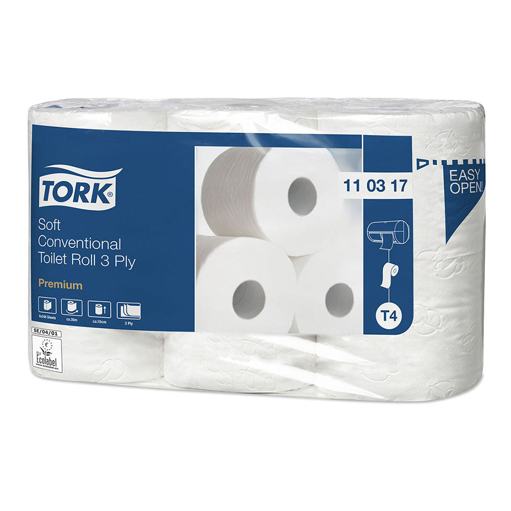 Tork hârtie igienică rolă convențională Soft Premium, 34.72m