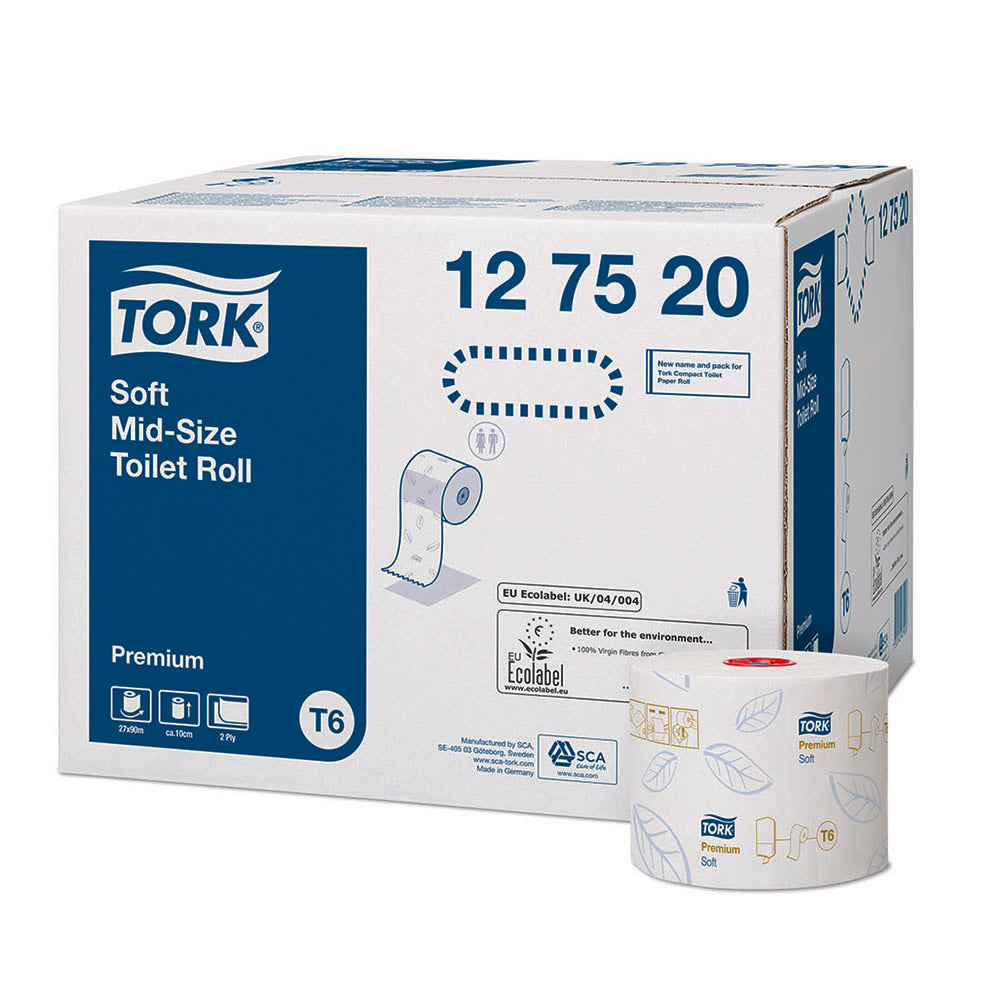 Hârtie Igienică Rolă Tork Mid-size Premium Delicat, 90m