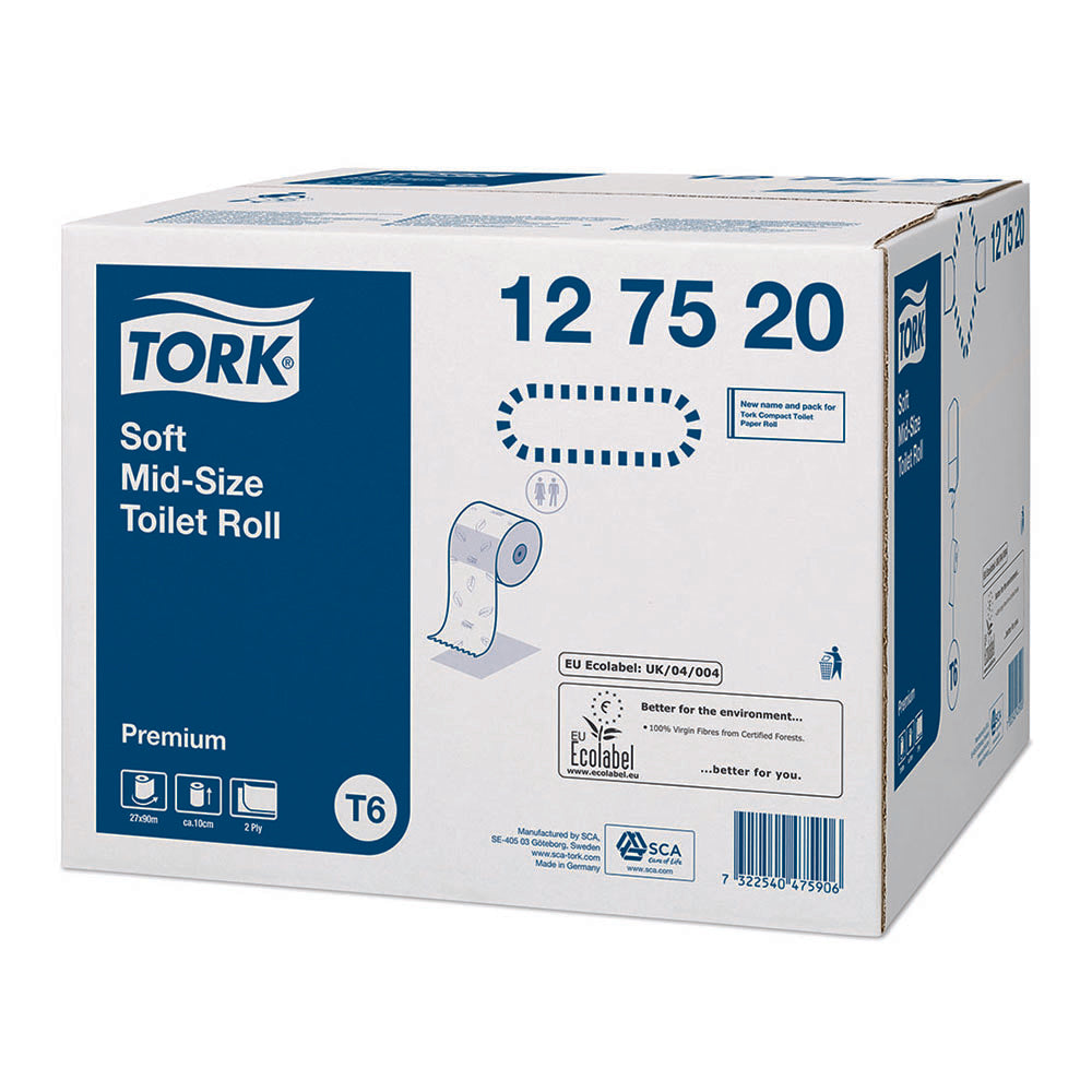 Hârtie Igienică Rolă Tork Mid-size Premium Delicat, 90m