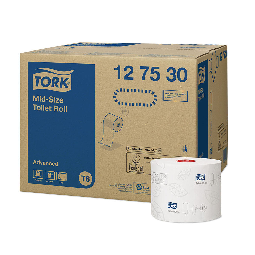 Rolă de Hârtie Igienică Tork Mid-size Advanced, 100m