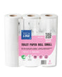 Techline hârtie igienică din celuloză, 3 straturi, 250 porții pe rolă, bax cu 9 × 8 pachete