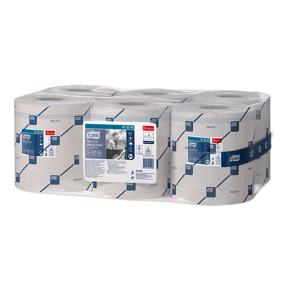 Prosoape hârtie derulare centrală Tork Reflex, 299.95m