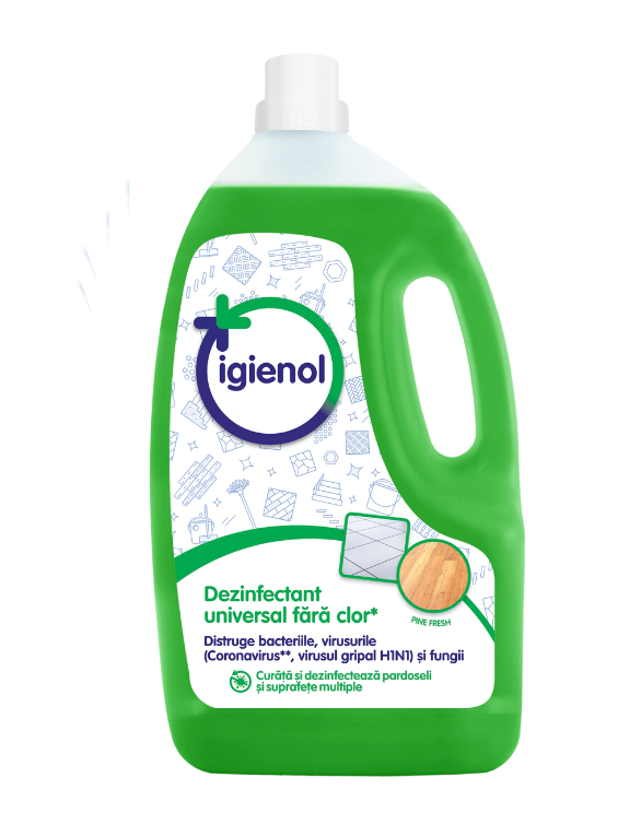 Igienol dezinfectant universal, verde, 4 litri