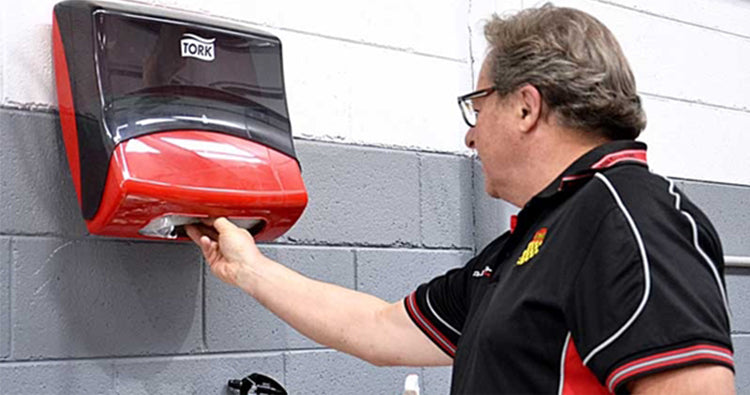 Lavetă pentru curățare Tork Low-Lint, 200 porții/rolă, 60m