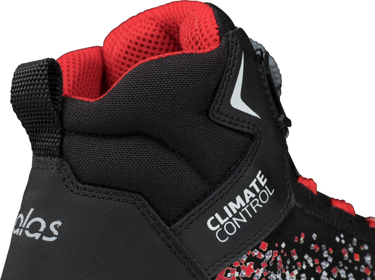 Bocanci de protecție JALAS Zenit 2718 negru și rosu, inchidere BOA