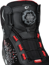 Bocanci de protecție JALAS Zenit 2718 negru și rosu, inchidere