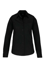 Cămașă Kariban KA542 Poplin Femei Negru