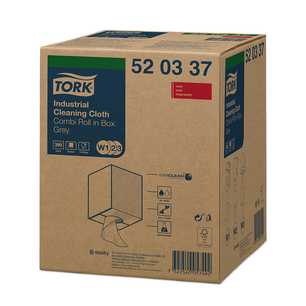 Tork lavete industriale pentru curățare, 390 porții/rolă, 148.2m