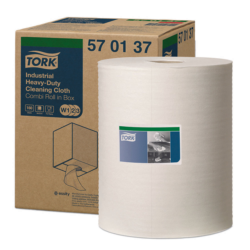 Lavetă industrială pentru curățare ultra-rezistentă Tork, 160 porții/rolă, 60.8m